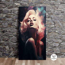 Marilyn Monroe Fan Art, Inspirational Art, Famous Women Art, Gift For Women, Wall Poster, Canvas Art, Canvas Print, Read