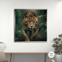 tiger canvas, tiger in the jungle animal, decorative wall art, tiger canvas art print,home gift,canvas, tiger animal,wal