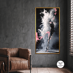 ballerine canvas print, canvas home decor, large canvas, dancer poster, decorative wall art canvas design, framed canvas