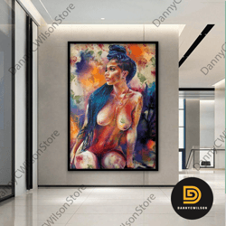Erotic Canvas Print, Erotic Wall Art, Sexy Bedroom Canvas Set, Wall Decor, Intimate Wall Print, Nude Canvas, Framed Read