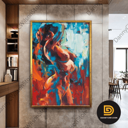 Erotic Wall Art, Nude Wall Art, Erotic Figure Art, Women Erotic Art, Erotic Art Prints, Luxury Framed Wall Art, Colorful