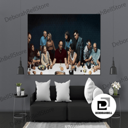 the sopranos canvas wall art, sopranos poster, photography print,the last supper canvas, sopranos gift ready to hang, fr