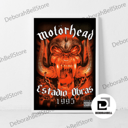 motorhead music gig concert canvas classic retro rock vintage wall art print decor canvas canvas, framed canvas ready to