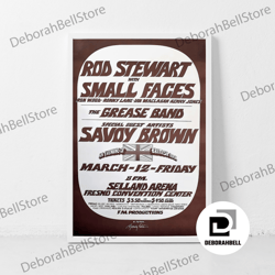 rod stewart music gig concert canvas classic retro rock vintage wall art print decor canvas canvas, framed canvas ready
