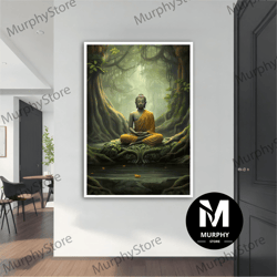 Buddha Canvas, Wall Art Canvas Design, Asian Wall Art, Buddha Print Wall Art, Buddha Wall Art, Buddha Poster, Home Decor