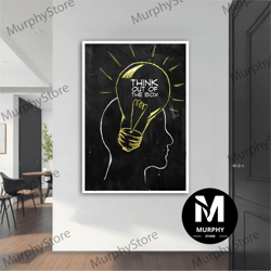 Think Out Of The Box Graffiti Canvas Art, Modern Angel Painting, Angel Wall Art, Modern Angel Canvas, Modern Canvas, Abs