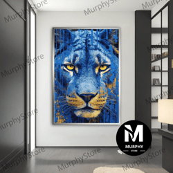 Tiger Canvas Painting, Tiger Poster, Tiger Wall Art, Tiger Art, Animal Canvas, Home Decor, Wall Decor, Animal Wall Decor