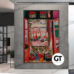 Decorative Wall Art, Decorate The Living Room, Bedroom and Workplace, Henri Matisse The Open Window Canvas Or Poster, Th