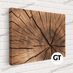 decorative wall art, decorate the living room, bedroom and workplace, wood canvas, tree ring canvas, wood texture poster