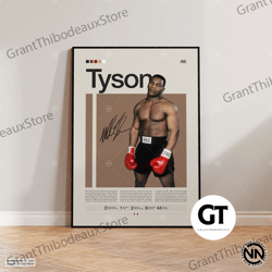 decorative wall art, decorate the living room, bedroom and workplace, mike tyson canvas, boxing canvas, sports canvas, b