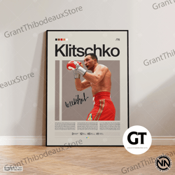 decorative wall art, decorate the living room, bedroom and workplace, wladimir klitschko canvas, boxing canvas, sports c