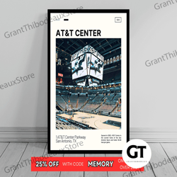 Decorative Wall Art, Decorate The Living Room, Bedroom and Workplace, AT&T Center Print  San Antonio Spurs Canvas  NBA A