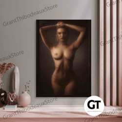 Decorative Wall Art, Decorate The Living Room, Bedroom and Workplace, Naked Couple Photo, Nude Canvas, Sexy Man Woman Ca