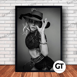 Decorative Wall Art, Decorate The Living Room, Bedroom and Workplace, Lady Gaga Music Canvas Canvas Wall Art Family Deco