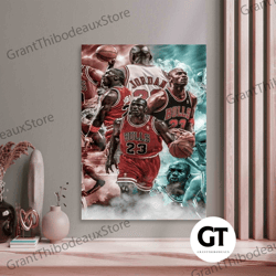 Decorative Wall Art, Decorate The Living Room, Bedroom and Workplace, Wall art  Gym Canvas, Basketball Players Art Canva