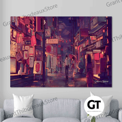 Decorative Wall Art, Decorate The Living Room, Bedroom and Workplace, Wall art  Lo-fi Style Canvas Lofi Bedroom Canvas L