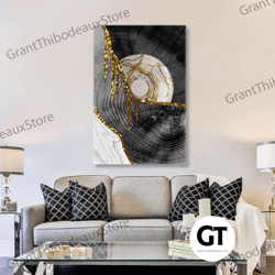 gold wall art, wood canvas art, luxury wall art decor, roll up canvas, stretched canvas art, framed wall art painting