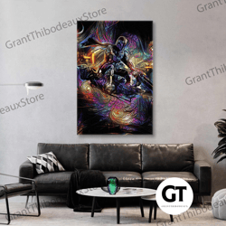 jedi wall art, modern canvas art, movie wall decor, roll up canvas, stretched canvas art, framed wall art painting