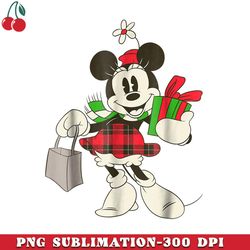 Disney Vintage Minnie Mouse Retro Holiday PNG Download