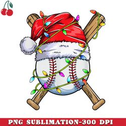 Santa Sports Design For Boys Christmas Baseball Player PNG Download