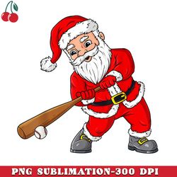 Christmas Santa Claus With Baseball Bat Boys ns Xmas PNG Download