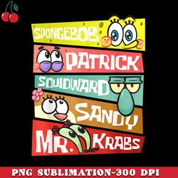 Mademark x SpongeBob SquarePants SpongeBob Patrick Squidward Sandy Mr Krabs SpongeBob Fans PNG Download