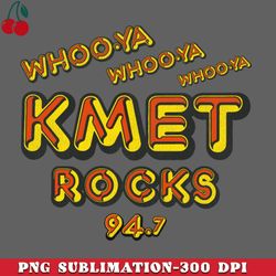 KMET Rocks Retro Defunct Los Angeles Radio Station PNG Download