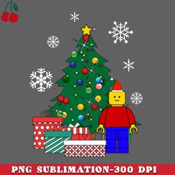 Lego Man Around The Christmas Tree PNG Download