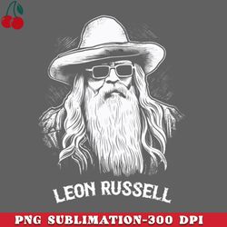 Leon Russell  Original Fan Art Design PNG Download