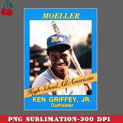 ken griffey jr moeller baseball card png download