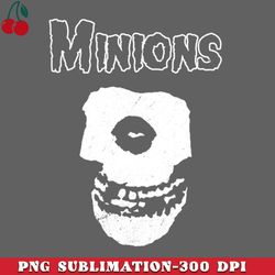 minions funny skull misfits parody s punk band png download