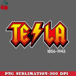 Nikola Tesla ACDC lettering PNG Download