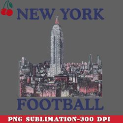 New York Football Retro Truck Stop Souvenir PNG Download