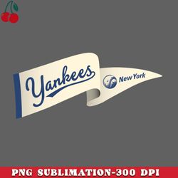 New York Yankees Wavy Pennant by Buck Tee PNG Download