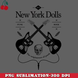 new york dolls guitar vintage logo png download