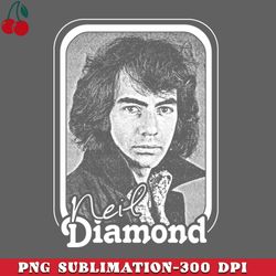 Neil Diamond  Retro s Fan Design PNG Download