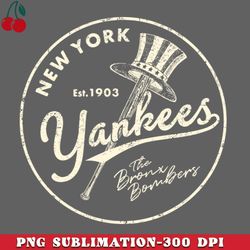 New York Yankees Top Hat  by Buck Tee PNG Download