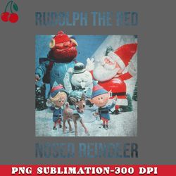 Rudolph The Red Nosed Reindeer retro PNG Download