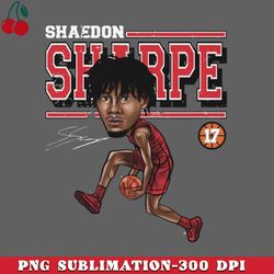 Shaedon Sharpe Portland Cartoon PNG Download