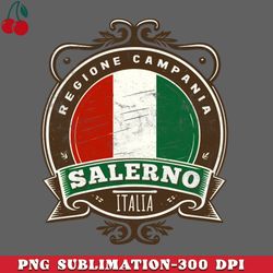 Salerno  Retro Italian Region Design PNG Download