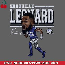 Shaquille Leonard Indianapolis Cartoon PNG Download