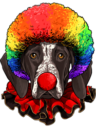 Dog German Shorthaired Pointer Clown Dog Circus 86