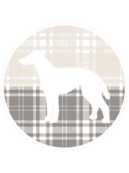 Dog Grayhound Greyhound Dog Plaid T-Shirt
