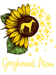 Dog Grayhound Womens Sunflower Greyhound Mom Dog Lover