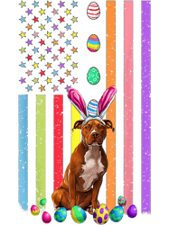 Dog Staffordshire Easter Day American Eggs Flag American Staffordshire Terrier