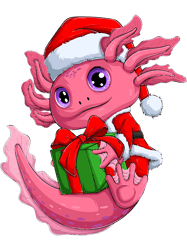 Axolotl Lover Christmas Axolotl Santa Hat Japanese Cute Anime Xmas Boys Axolotls