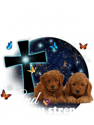 Dog Goldendoodle The Lord Will Stand With You Christian200