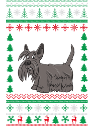 Dog Scottish Terrier Lover Boy Girl Xmas Ugly Sweater Party