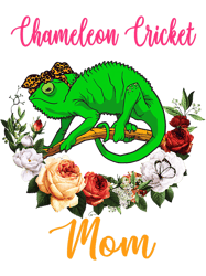 Cricket Fan Chameleon Cricket Mom Floral Cute Bow Tie Mothers Day