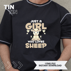 Cute Lamb Animal Lover Women Just A Girl WhoLoves Sheep